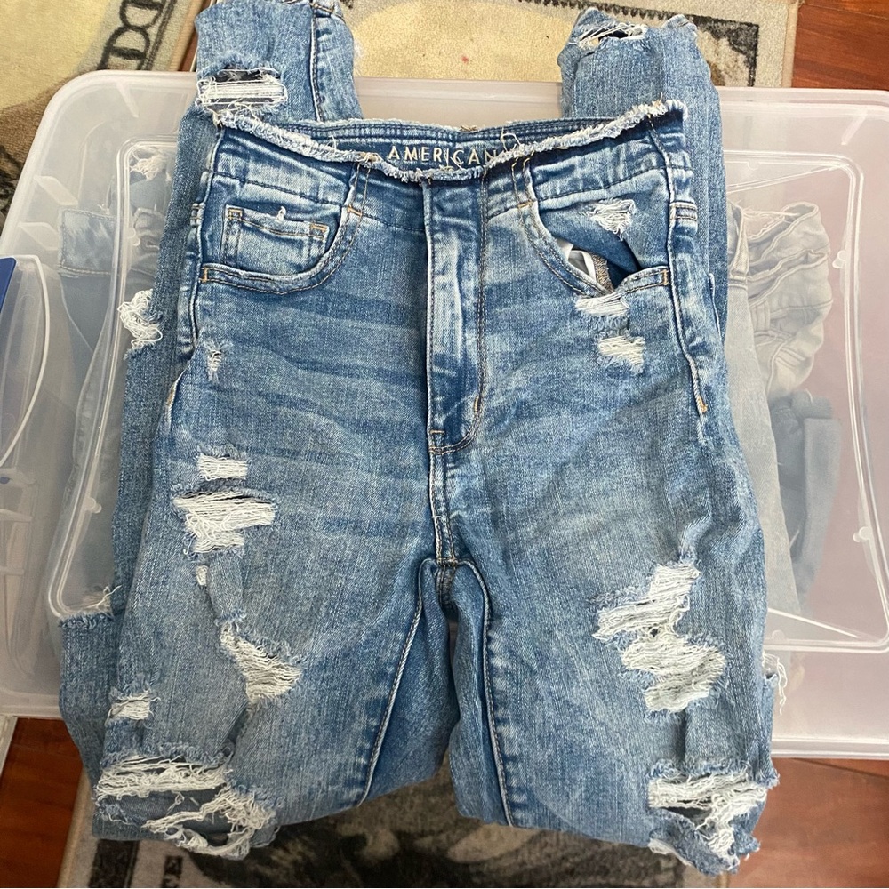 American Eagle Outfitters Ripped Denim Jeans
